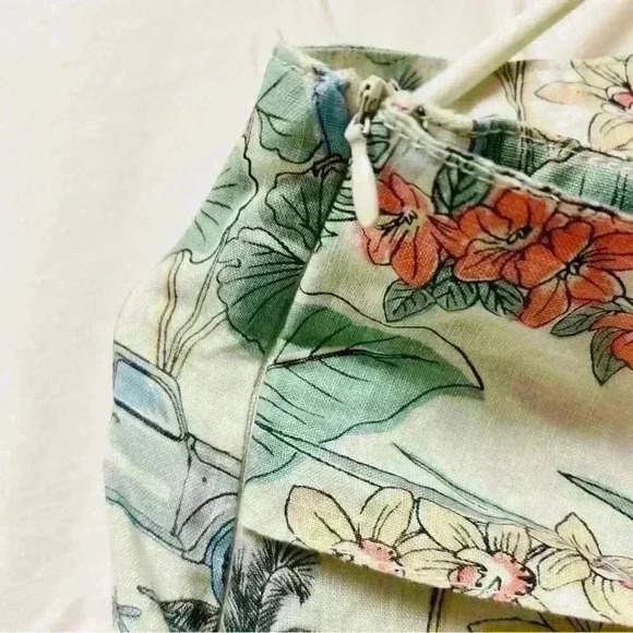 C&C California Faux Wrap High Waisted Linen Shorts Women’s Size 8 - Picture 5 of 10